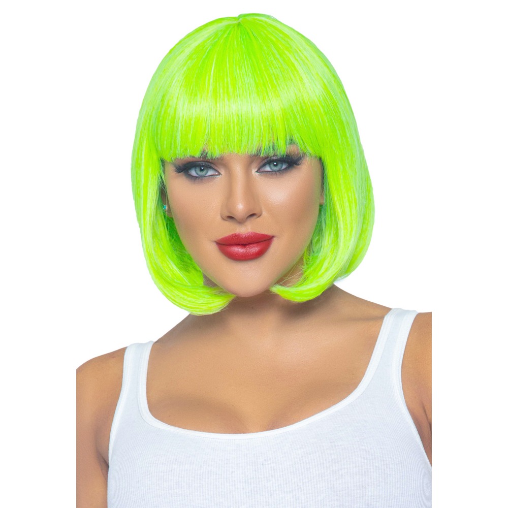 Leg Avenue - Neon Short Bob Perücke - Grün
